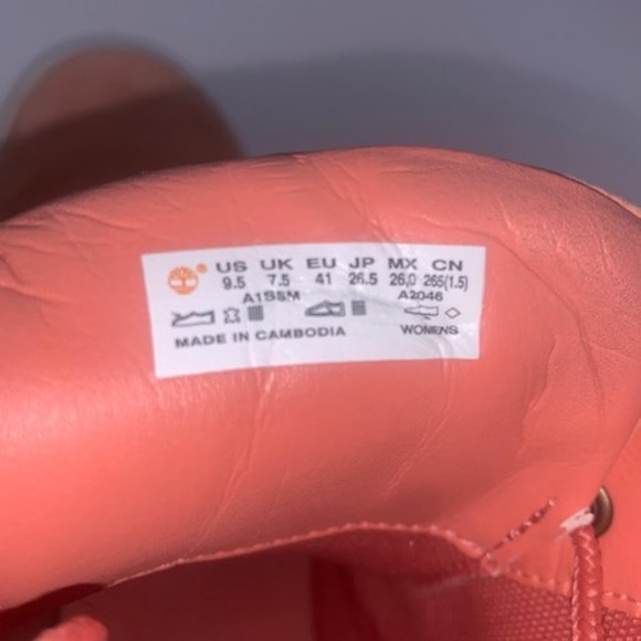 TIMBERLAND WOMEN'S NEWPORT BAY OXFORD LIGHT ORANGE - Picture 6 of 12